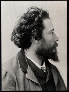 フランスの詩人、劇作家、小説家、ジャンフランソワビクターアイカード（1848年〜1921年）の肖像。 作： French Photographer